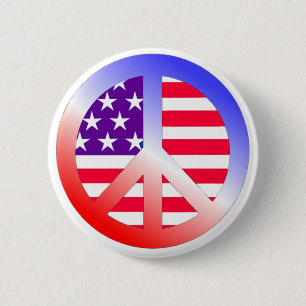 PEACE PINBACK BUTTON