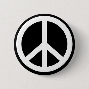 peace pinback button