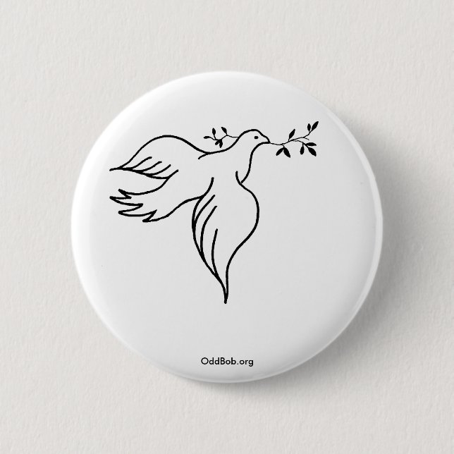 Peace Pinback Button (Front)
