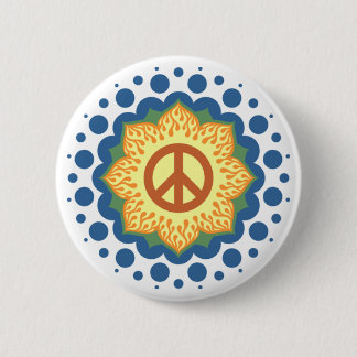 peace pinback button