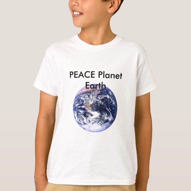 PEACE Planet Earth Day The MUSEUM Zazzle Gifts T-Shirt (Front)