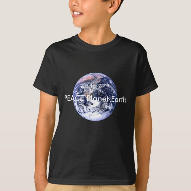 PEACE Planet Earth Day The MUSEUM Zazzle Gifts T-Shirt (Front)