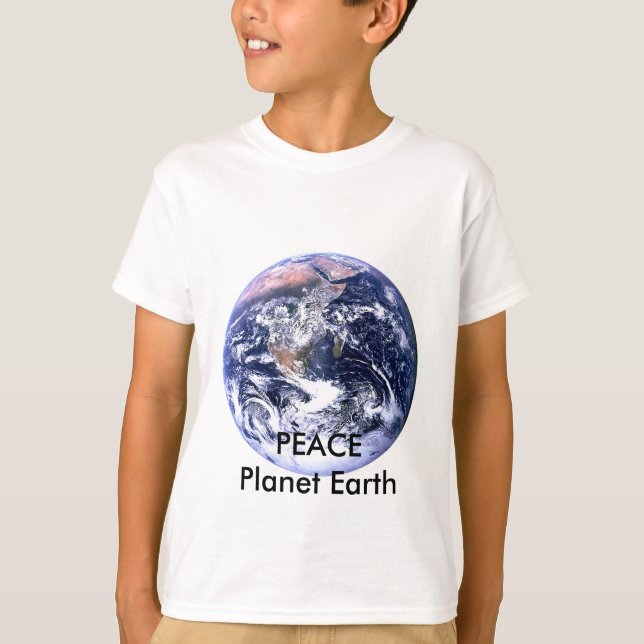 PEACE Planet Earth Day The MUSEUM Zazzle Gifts T-Shirt (Front)