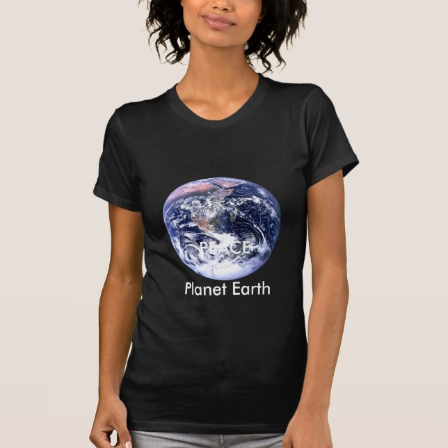 PEACE Planet Earth Day The MUSEUM Zazzle Gifts T-Shirt (Front)
