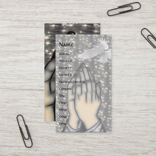 Peace! Please! business-card template Business Card