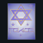 Peace Postcard<br><div class="desc">Peace and Happiness_Happy Hanukkah.</div>