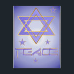 Peace Postcard<br><div class="desc">Peace and Happiness_Happy Hanukkah.</div>