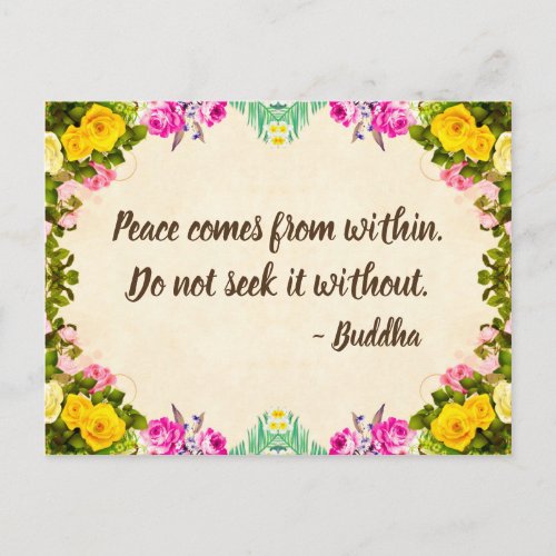 Peace Postcard _ Buddha Quotation