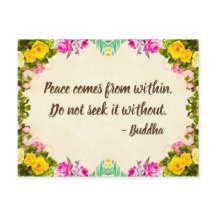 Peace Postcard - Buddha Quotation
