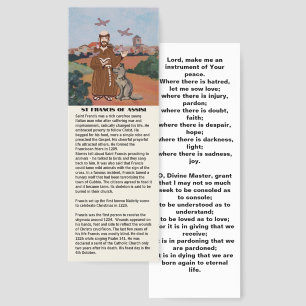 Peace prayer of St Francis Bookmark