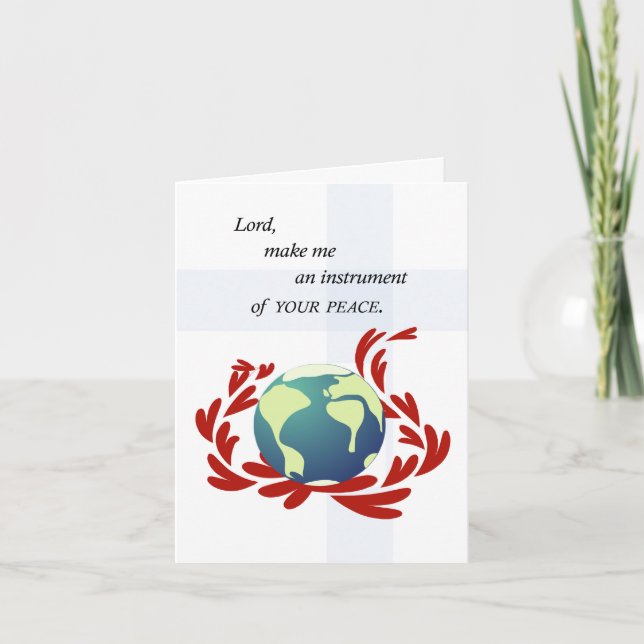 Peace Prayer of St. Francis Card (Front)