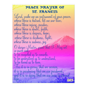 Peace Prayer of St. Francis    Photo Print