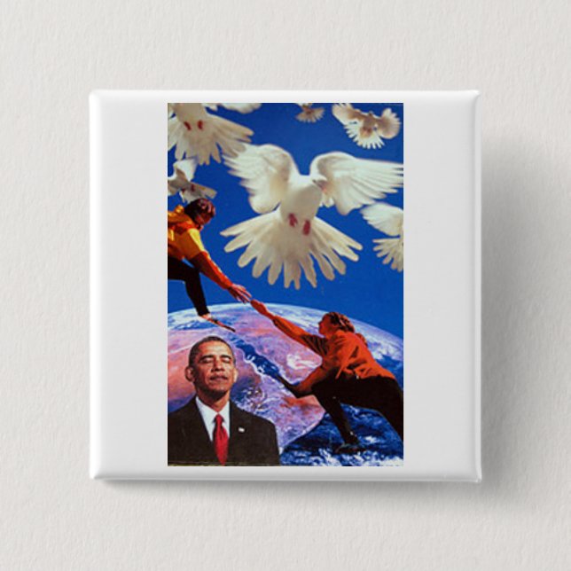 Peace President Pinback Button (Front)