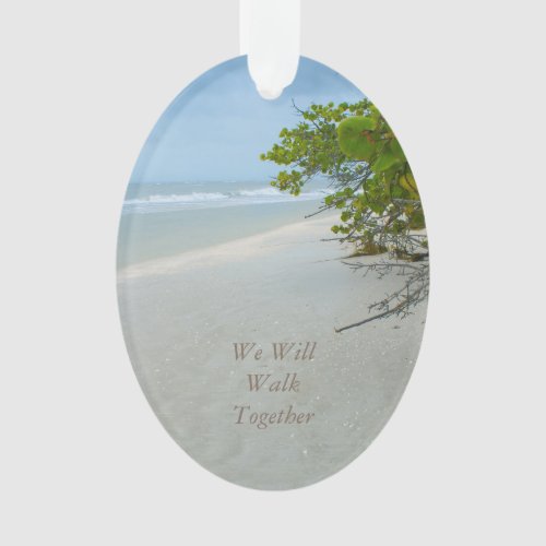 Peace  Quiet on Sanibel Island Oval Ornament