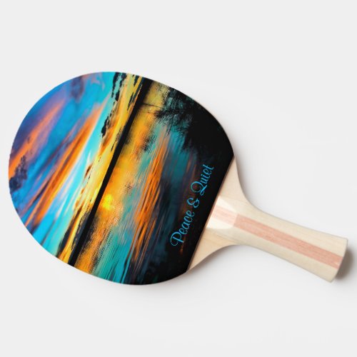 Peace  Quiet Ping_Pong Paddle