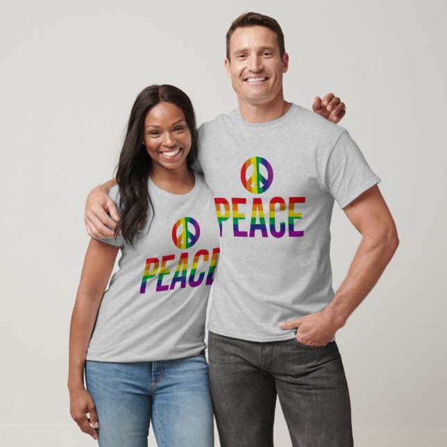 Peace Rainbow Colored T-Shirt (Unisex)