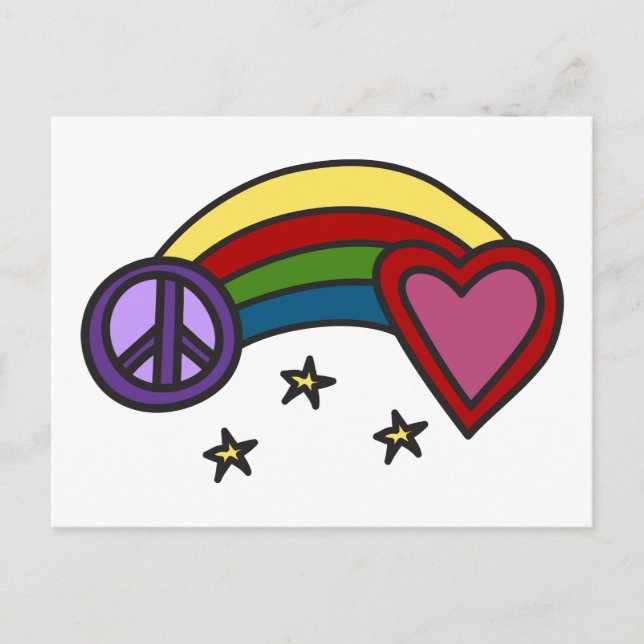 Peace Rainbow Postcard (Front)
