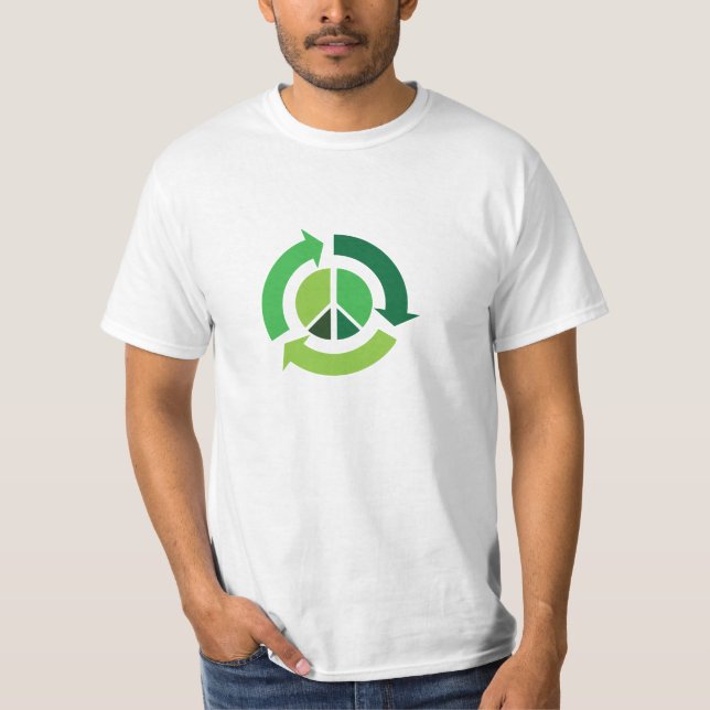 Peace & Recycle T-Shirt! T-Shirt (Front)