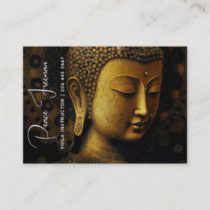 PEACE REMEMBERED MEDITATION PORTRAIT BUSINESS CARD