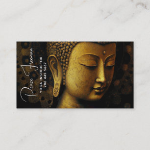 PEACE REMEMBERED MEDITATION PORTRAIT BUSINESS CARD