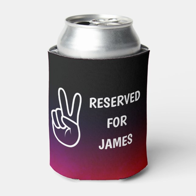 Peace | RESERVED Name | Personalized Can Cooler (Can Front)