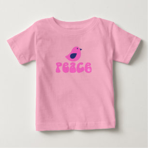 Peace Reto 1960s Vibe Baby T-Shirt