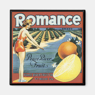 Peace River Fruit Company Crate Label Magnet