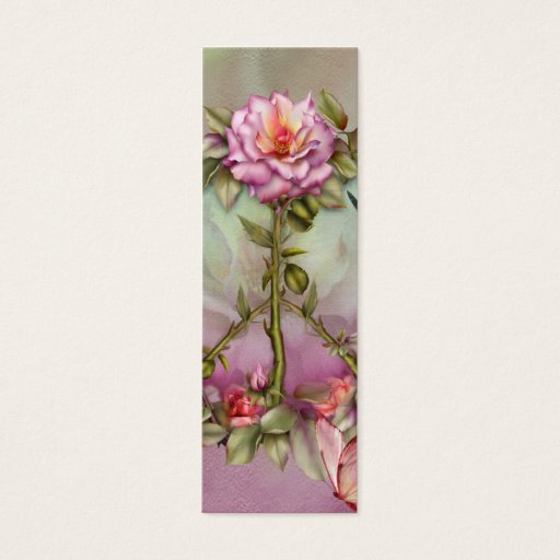 Customizable Peace Rose Art Bookmark Business Cards