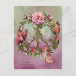 Peace Rose Art Postcard
