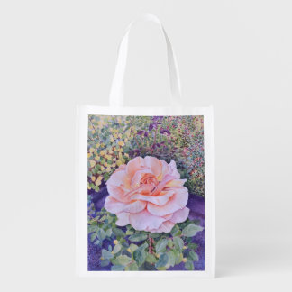 Peace Rose Grocery Bag