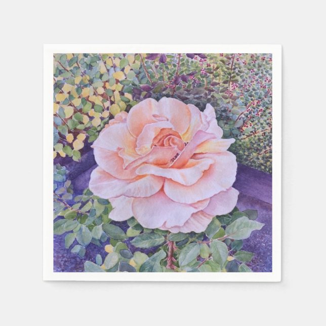 Peace Rose Napkins (Front)