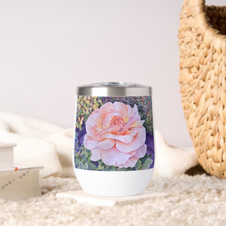 Peace Rose Thermal Wine Tumbler
