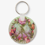 Peace Roses Art Keychain