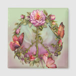 Peace Roses Art Magnet