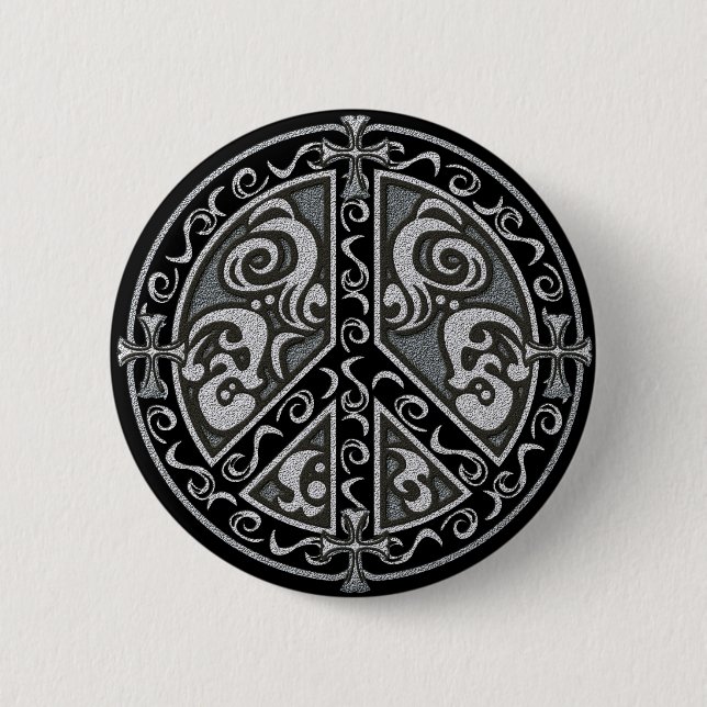 PEACE (ROUND) BUTTON (Front)
