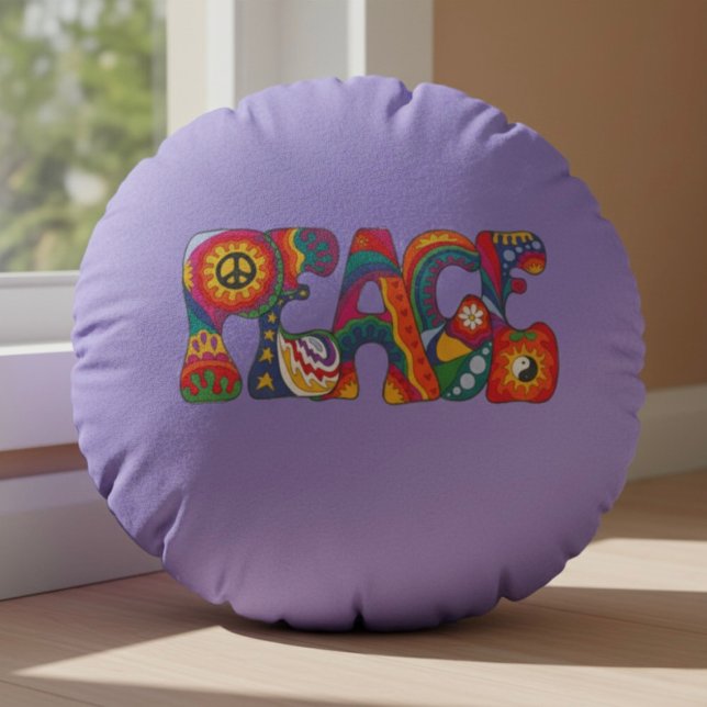 Peace Round Pillow (Creator Uploaded)