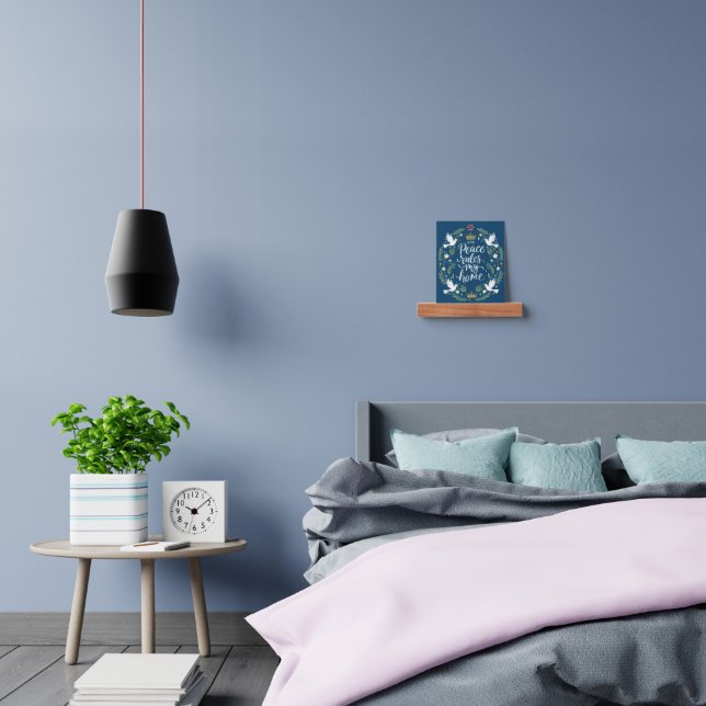 Peace Rules My Home Picture Ledge (Bedroom)