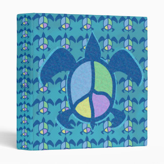 Peace Sea Turtle 1" Art Binder