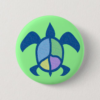 Peace Sea Turtle Buttons