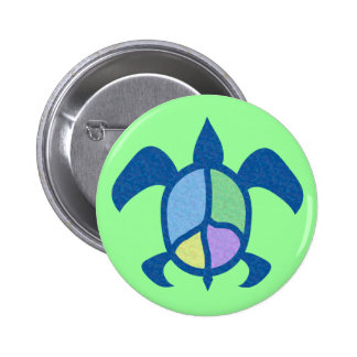 Peace Sea Turtle Buttons