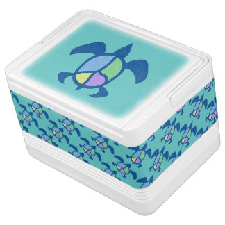 Peace Sea Turtle Drink Cooler