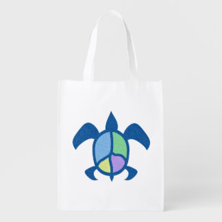 Peace Sea Turtle Market Tote