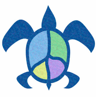 Peace Sea Turtle Photo Sculpture