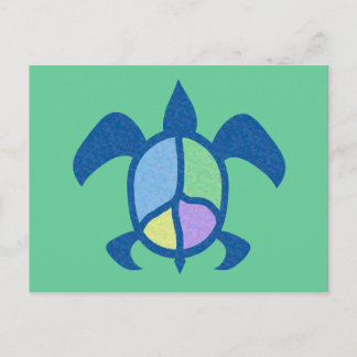 Peace Sea Turtle Postcard
