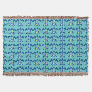 Peace Sea Turtle Throw