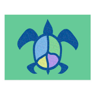 Peace Sea Turtle Unlined Notes Card