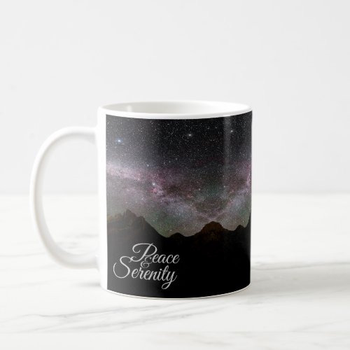 Peace  Serenity Mountain Night Sky Coffee Mug
