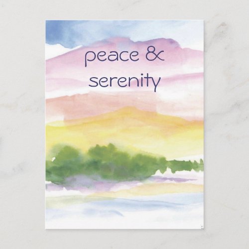 peace   serenity postcard