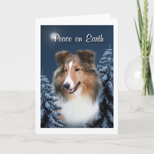 Peace Sheltie Card