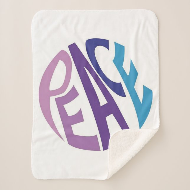 PEACE SHERPA BLANKET (Front)